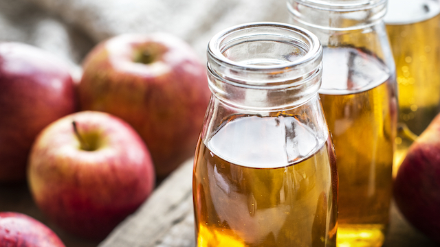 Jars of Apple Cider Vinegar.