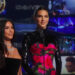 Kim Kardashian and Kendall Jenner presenting at the Emmys.