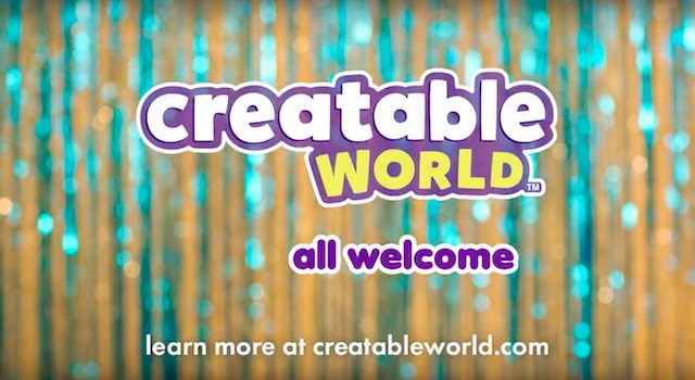 "all welcome," the slogan for the gender-neutral collection, Creatable World.