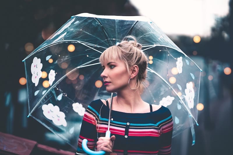 Girl with an umbrella